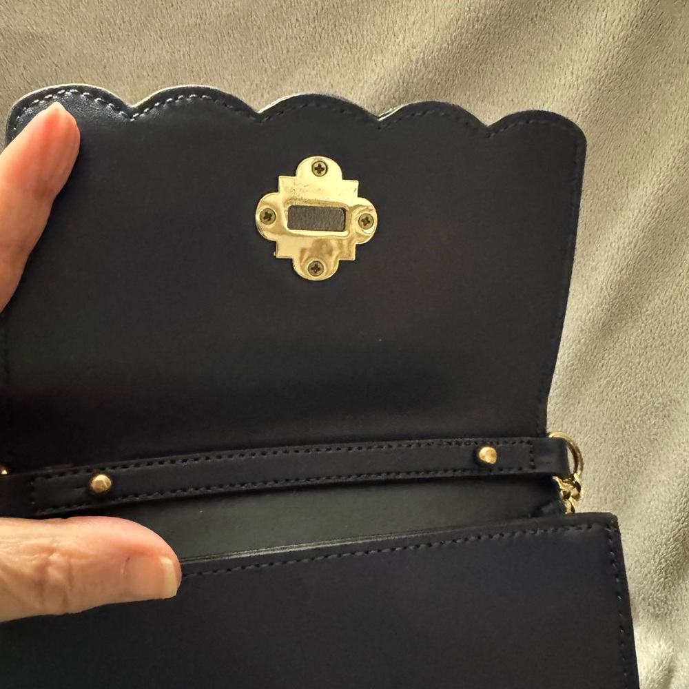 Crown and Ivy Navy Crossbody Bag with Tassels - Picture 7 of 10